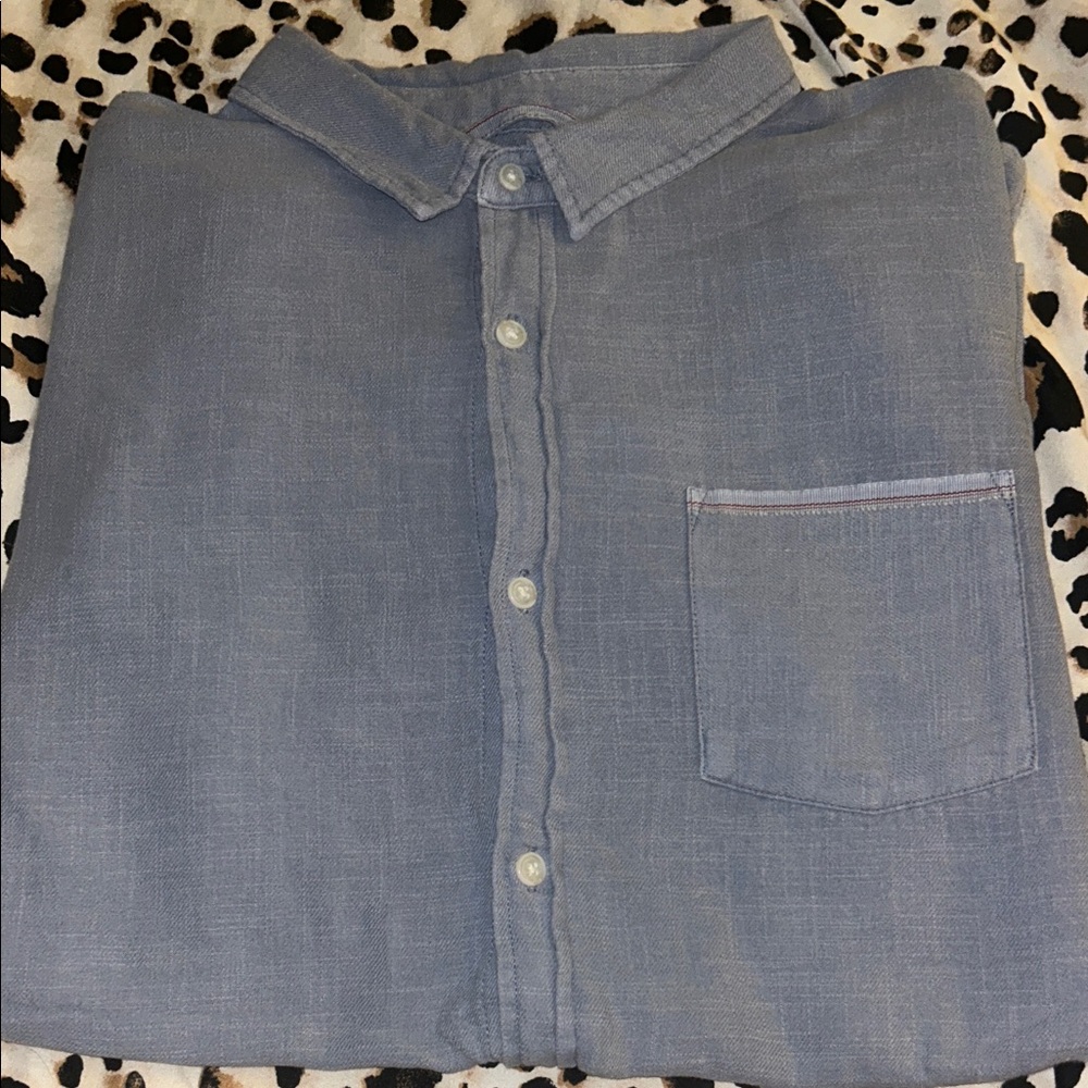 Marine Layer Light Blue Men's button up Shirt
